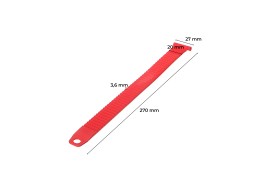 Sangle de fixation pour porte-vélos sur attelage, longueur 27 cm, rouge - pièce de rechange