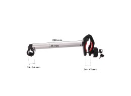 Bras / support de cadre de vélo pour porte-vélos sur attelage, long, longueur 29 cm - pièce de recha