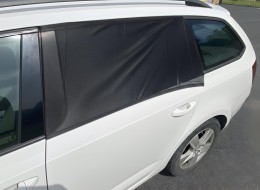 Pare-soleil pour fenêtre latérale de voiture / housse de porte CAR SUNSHADE SET 1, taille S, 2 pièce