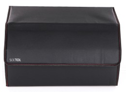 Organisateur de coffre de voiture CAR COMPACT LEATHER L, 2 compartiments, pliable, avec couvercle