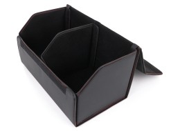 Organisateur de coffre de voiture CAR COMPACT LEATHER L, 2 compartiments, pliable, avec couvercle