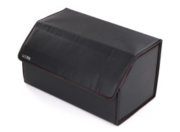 Organisateur de coffre de voiture CAR COMPACT LEATHER L, 2 compartiments, pliable, avec couvercle