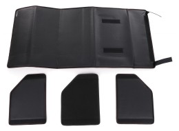 Organisateur de coffre de voiture CAR COMPACT LEATHER L, 2 compartiments, pliable, avec couvercle