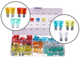 Set de fusibles automobile à lame MECHANIC FUSE SET 1, 5-30A, 120 pièces