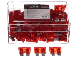 Kit de fusibles automobiles à lame MECHANIC FUSE SET 10A, 100 pièces