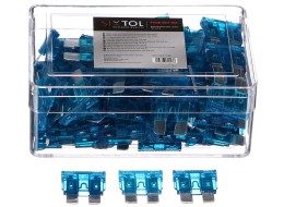 Kit de fusibles automobiles à lame MECHANIC FUSE SET 15A, 100 pièces