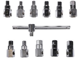 Kit de vidange d'huile MECHANIC OIL DRAIN SET 12, Hex + carré, 12 pièces