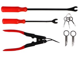 Ensemble multifonction pour démontage des garnitures et de l'habitacle MECHANIC TRIM SET 19, 19 pièc