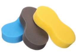 Éponge de lavage pour voiture CAR DETAILING WASH 3, 3 pièces, bleue, noire, jaune