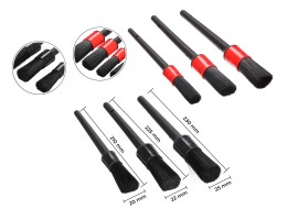 Ensemble de pinceaux de précision pour nettoyage de voiture CAR DETAILING BRUSH 6, 6 pcs