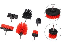 Jeu de brosses pour perceuse pour nettoyage de voiture CAR DETAILING DRILL BRUSH 6, 6 pcs