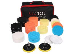 Ensemble de tampons/éponges de polissage avec porte-plateau pour nettoyage de voiture CAR DETAILING