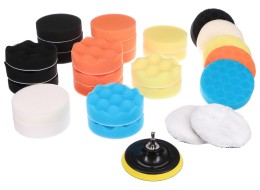 Ensemble de tampons/éponges de polissage avec porte-plateau pour nettoyage de voiture CAR DETAILING