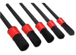Ensemble de brosses de précision souples pour nettoyage de voiture CAR DETAILING BRUSH 5 SOFT, 5 piè