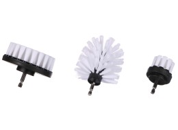 Ensemble de brosses pour perceuse pour nettoyage de voiture CAR DETAILING DRILL BRUSH 3 SOFT, 3 pièc