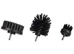 Ensemble de brosses pour perceuse pour nettoyage de voiture CAR DETAILING DRILL BRUSH 3 HARD, 3 pièc