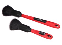 Set de pinceaux de précision pour voitures avec poignée ergo CAR DETAILING BRUSH 2 PRO, 2 pièces