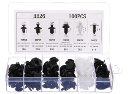 Sada spon, příchytek a kolíků pro čalounění vozidel MECHNIC TRIM CLIP SET 100