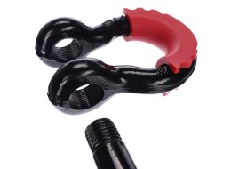 Manille offroad avec protecteur en caoutchouc CAR SHACKLE 1, capacité 4,75 t