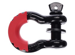 Manille offroad avec protecteur en caoutchouc CAR SHACKLE 1, capacité 4,75 t