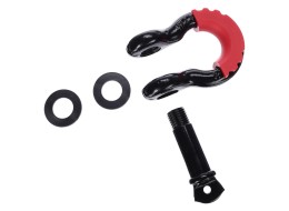 Manille offroad avec protecteur en caoutchouc CAR SHACKLE 1, capacité 4,75 t