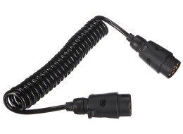 Câble spiralé de liaison de fiche d'attelage TRAILER CABLE 3, 7-7 broches, 3 m