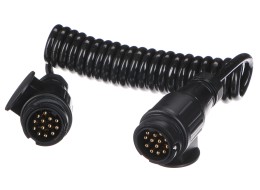 Câble spiralé de liaison de fiche d'attelage TRAILER CABLE 4, 13-13 broches, 3 m