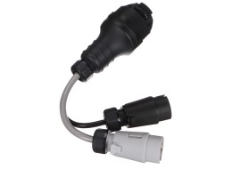 Adaptateur de prise d'attelage TRAILER CABLE 5, de 13 broches à 7 broches N+S, 35 cm