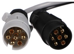 Adaptateur de prise d'attelage TRAILER CABLE 5, de 13 broches à 7 broches N+S, 35 cm