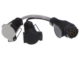 Réduction de la fiche d'attelage TRAILER CABLE 6, de 13 broches vers 7 broches N+S, 35cm