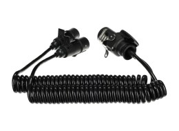Adaptateur spiralé de liaison 15 broches vers 2×7 broches (S+N) TRAILER CABLE 9, 24V, 3,5m