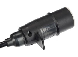 Câble spiralé de liaison 7 broches type S TRAILER CABLE 10, fiche en plastique, 24V, 3,5m