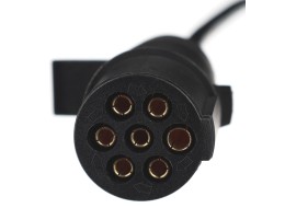 Câble spiralé de liaison 7 broches type N TRAILER CABLE 11, fiche en plastique, 24V, 3,5m