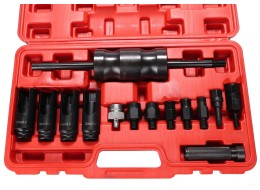 Kit d'extraction d'injecteurs avec marteau à inertie coulissant MECHANIC PULLER SET 1, 14 pièces