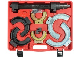 Kit compresseur de ressorts d'amortisseurs avec fourches interchangeables MECHANIC SPRING SET 5