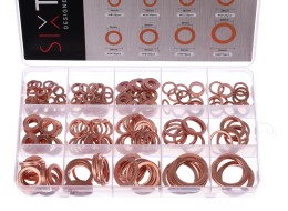 Kit de rondelles d'étanchéité en cuivre MECHANIC RING SET 2, M5–M20, 300 pièces