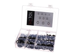 Ensemble d'anneaux d'étanchéité en NBR et acier MECHANIC RING SET 3, M6–M24, 180 pièces