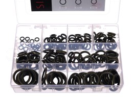 Ensemble d'anneaux d'étanchéité en NBR et acier MECHANIC RING SET 3, M6–M24, 180 pièces
