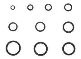 Ensemble d'anneaux d'étanchéité en NBR et acier MECHANIC RING SET 3, M6–M24, 180 pièces