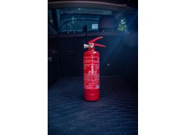 Extincteur à poudre FIRE STOP 1 kg, ABC, entièrement métallique, avec support métallique