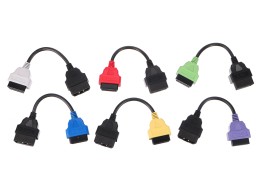 Coffret complet d'adaptateurs OBD-II FiatECUScan pour voitures particulières MECHANIC CABLE SET 3, 6