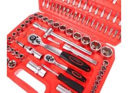 Coffret à douilles CRV 108 professionnel - garantie 6 ans SIXTOL SIX