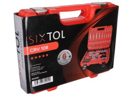 Coffret à douilles CRV 108 professionnel - garantie 6 ans SIXTOL SIX