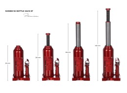 Cric hydraulique type bouteille SX BOTTLE JACK PREMIUM 6T