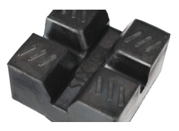 Tampon en caoutchouc pour cric automobile SX JACK SUV 2,5T, 62x62x44 mm