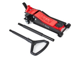 Cric hydraulique mobile robuste 3 t profil bas, avec pédale SX JACK PEDAL 3T BLACK