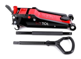 Cric hydraulique mobile heavy-duty 4T profil bas, avec pédale SX JACK PEDAL 4T BLACK