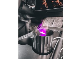 Diffuseur d'arômes Car Flame pour voiture noir 100 ml, USB-C, pour porte-gobelet