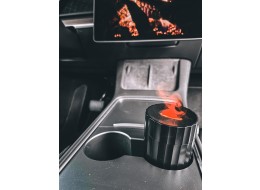 Diffuseur d'arômes Car Flame pour voiture noir 100 ml, USB-C, pour porte-gobelet