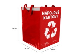 Sacs pour tri sélectif SORT EASY 4 CARTON, 30x30x40cm, 4x36l, 4 pièces